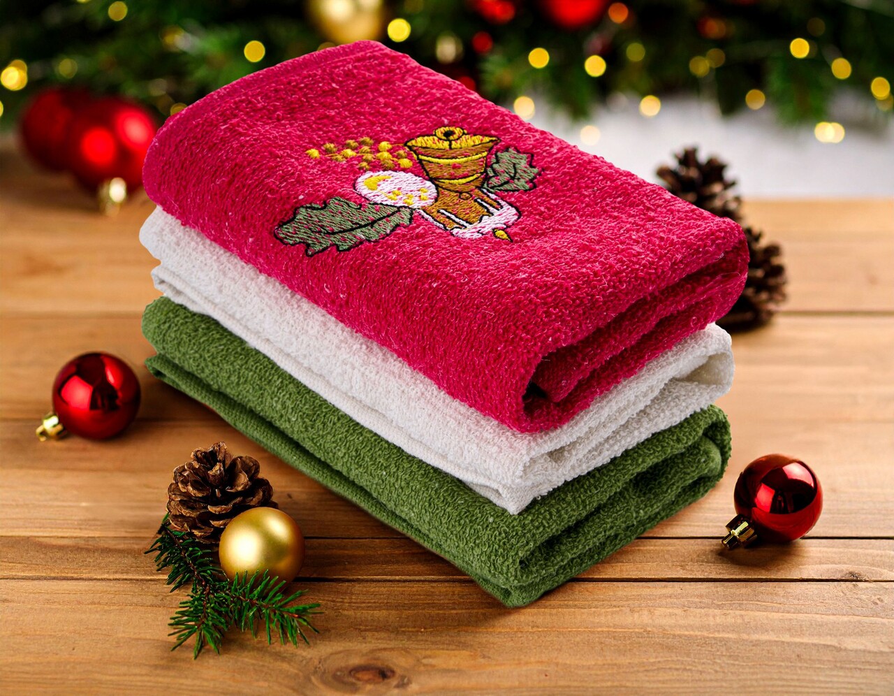 Set prosoape, L'essentiel Maison, Xmas, Multicolor - imagine 5